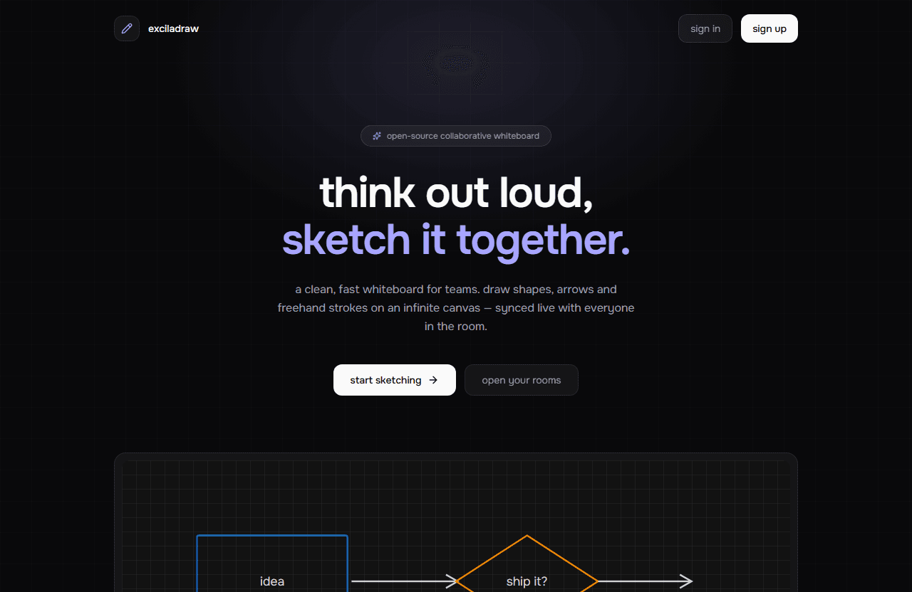 Screenshot of Exciladraw